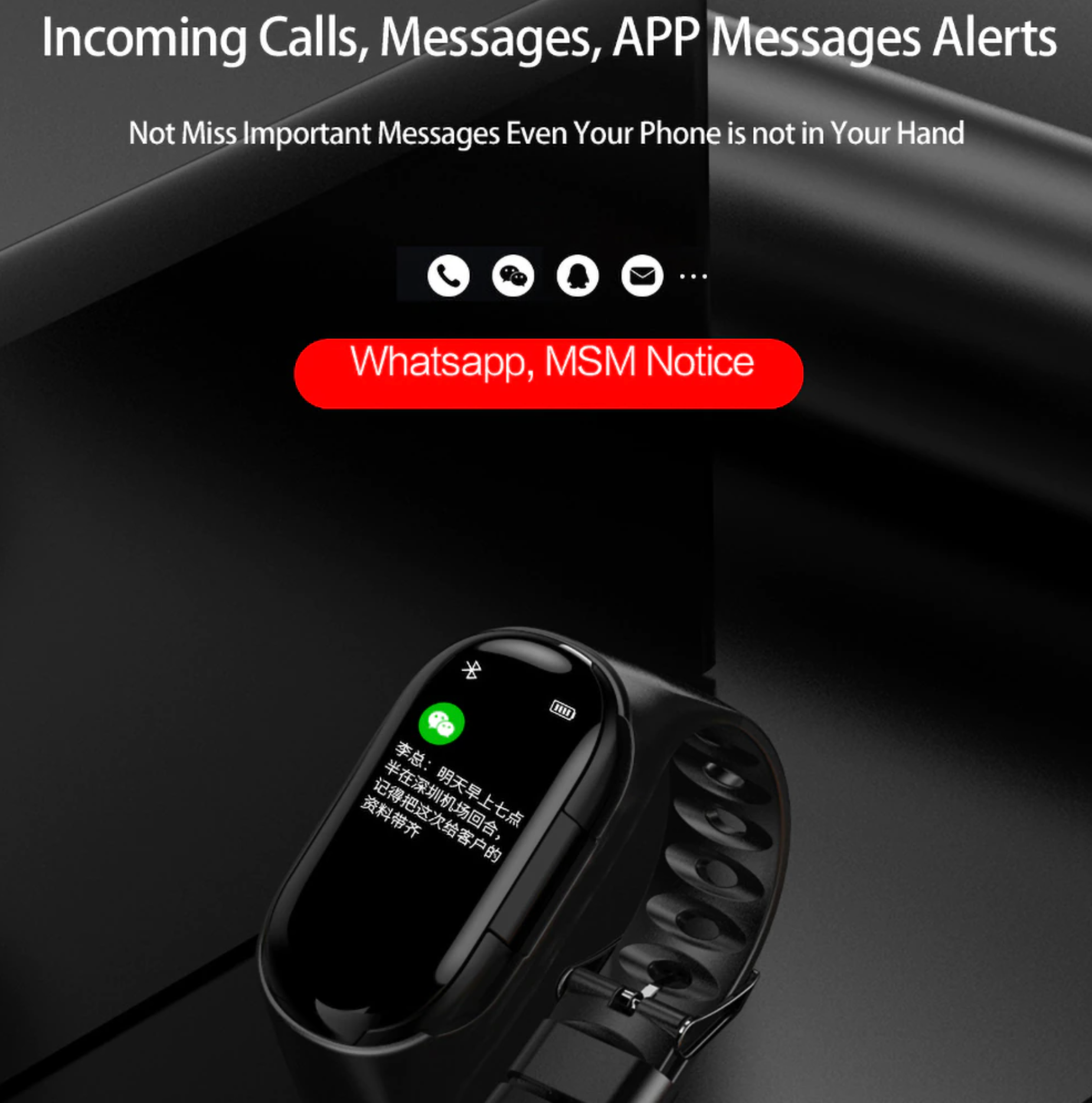 Smartwatch con Auriculares contra agua IP6