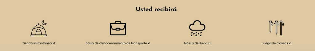 Tienda de campaña de 3 segundo