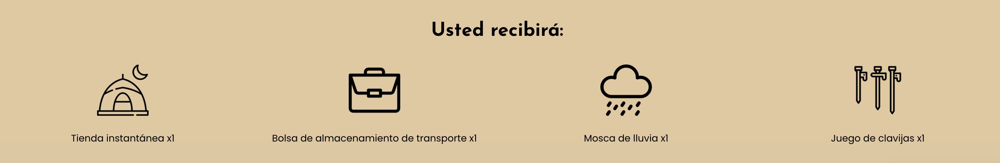 Tienda de campaña de 3 segundo