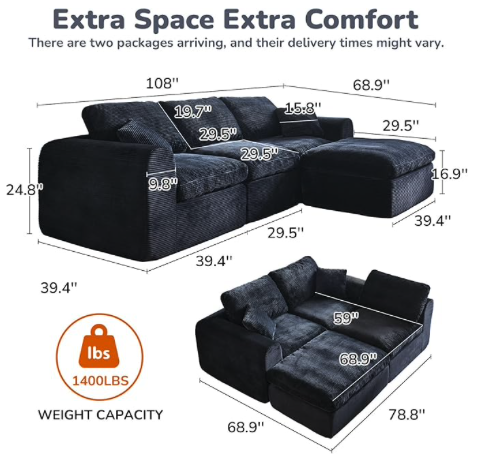 Sofá Modular Estilo Nube